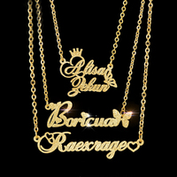 Kit de fabrication de bijoux personnalisés en acier inoxydable : pendentifs, boucles d'oreilles hawaïennes et collier avec plaque nominative en or 14 carats