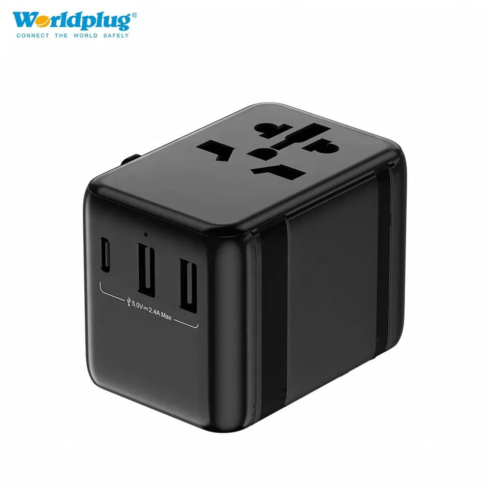 Worldplug All in One International Travel Plug Adapter Universal Travel Power Adaptor