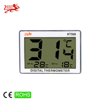 Termometer Digital Akuarium dengan Alarm Suhu, Penunjuk Suhu di Dalam Akuarium, Stiker Perekat 3M di Belakang, Pengukur Akuarium Baterai LR44