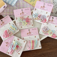 8 pinces à cheveux polyvalentes en forme d'étoile pour enfants, pinces à cheveux à franges et pinces à cheveux pour fille mignonne dans un sac