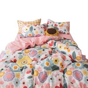 Chống-Đóng Vọc Không Độc Hại Bộ Đồ Giường Đặt Hoa Đa-Màu Sắc In Mềm Cotton Duvet Bìa Trẻ Em Khăn trải Giường Bộ - Product Image 1