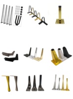Pieds de canapé en métal et or, bas prix, accessoires de meubles de haute qualité
