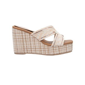 Sandales <span class=keywords><strong>compensées</strong></span> en <span class=keywords><strong>cuir</strong></span> HZLF pour femme, à <span class=keywords><strong>bout</strong></span> <span class=keywords><strong>fermé</strong></span>, avec fermeture boutonnée, talons fins de 7 cm, plateforme, pour l'automne, le printemps, l'été, la plage, et les occasions habillées - Product Image 3