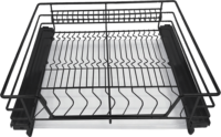 Atacado aço inoxidável Elevador Cesta Cesta De Levantamento Armário de cozinha Puxe para baixo stragoe Basket Pull Out Dish Rack