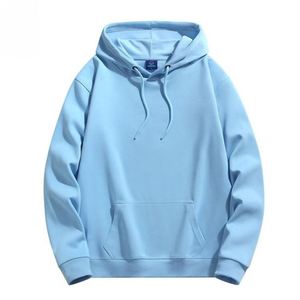 Sweat à capuche épais et chaud en molleton 100 % coton 400 GSM de haute qualité, personnalisable avec logo, vierge, couleur unie - Product Image 4