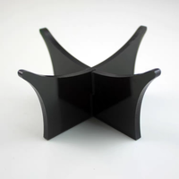 Support de Présentation de Ballon de Basket en Acrylique Détachable Moderne, Support Transparent à Fentes Croisées pour Ballons, Idéal pour Vitrine de Souvenirs à Domicile