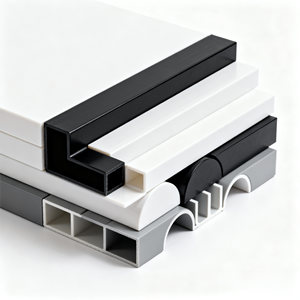 Custom Extruded <strong>Plastic</strong> Framing Industrial Refrigerator <strong>Window</strong> Door Frame Door Protection OEM ODM Extrusion Railings Cutting - Product Image 3