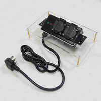 Bande d'alimentation de protection contre les surtensions 250V 13A UK 2 prises
