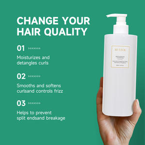 Krim perbaikan rambut tingkat Premium Vegan 500ml kondisioner Deep Conditioner pelembap kontrol mengeriting mempunyai kelapa - Product Image 2