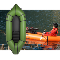 Respectueux de l'environnement TPU Packraft bateau à rames gonflable ultra-léger pack boat Gonflable white water kayak Canoë Sac de transport inclus