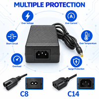 Adaptateur secteur de bureau 75W 15V 5A avec prise UK, conforme RoHS, pour machine de karaoké et commutateur PoE, vente en gros sur mesure