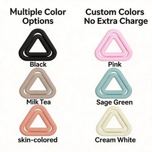 Haltère triangulaire compact de 7 lb en silicone respectueux de la peau avec noyau en fer antidérapant pour la salle de sport à domicile - Product Image 4