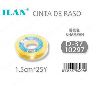 Nastro in Raso Ilan 1,5cm 25Y Colore Champagne D37 - Product Image 1