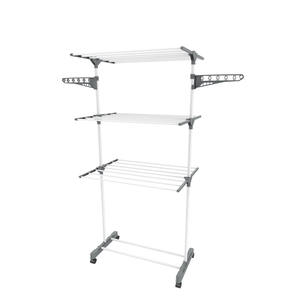 Wireking OEM ODM 16.5 m stendibiancheria pieghevole 3 strati appendiabiti in metallo stendibiancheria Perchero de Ropa - Product Image 6