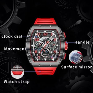 Reloj Mecánico de Lujo Personalizado para Hombre, Esfera y Correa de Diseño Moderno, Resistente al Agua y con Reserva de Marcha, en Oferta - Product Image 3