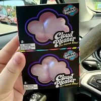 Jouet nuage moelleux à remontée lente, balle anti-stress nuage translucide en gelée, mini fidget pour les doigts pour soulager le stress