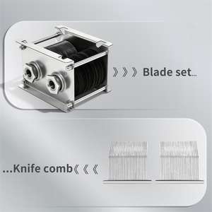 850W 스테인리스 스틸 슬라이싱 다이싱 채썰기 신선한 소고기 돼지고기 닭고기 3mm 4mm 5mm 가정 및 레스토랑용 고기 슬라이서 - Product Image 6