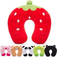 Oreiller de cou pour tout-petits animaux mignons pour garçons et filles, oreiller de soutien du menton doux pour le cou accessoires de voyage oreiller de voyage pour avion