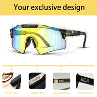 Lunettes de soleil sportives personnalisées tendance 2026 pour homme, idéales pour le cyclisme, avec verres colorés intégrés