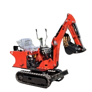 7.0kw Miniature Crawler Type Rotary <b>Drilling</b> Fully Automatic Hydraulic Shed 800KG <b>Mini</b> Excavator Bulldozer - Product Image 6