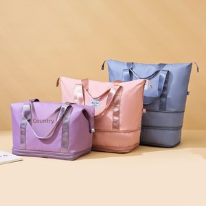 <span class=keywords><strong>Bolsa</strong></span> de Viaje de Doble Capa Expandible, Gran Capacidad, Impermeable, de Poliéster Ultraligero, Transpirable, con Compartimento Seco/Húmedo, Portátil - Product Image 2