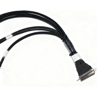 NGD OEM ODM D-Sub 25POS Conducteur en cuivre étamé Longueur 150mm Connecteur Câblage Harnais DB25 Femelle RJ45 Personnalisé Électronique