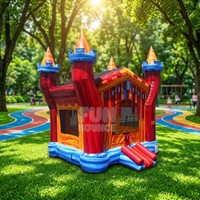 Château Gonflable Royal de Luxe 17x13x15 pieds, Structure Gonflable Commerciale pour Enfants, Idéale pour la Location de Fêtes