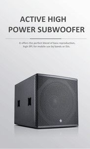 Loa chuyên nghiệp chất lượng cao, âm thanh sống động, hai loa bass 12 inch tích hợp sẵn với loa siêu trầm 18 inch - Product Image 5