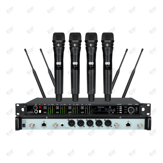 AD4Q 4-Channel Digital Professional Wireless Microphone B58/KSM8/KSM9/KSM11 Performance Microphone System Wireless Vocal Studio