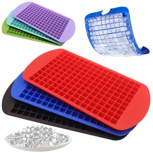 Food Grade Silicone Ice Cube Tray, 160 Grids, 1cm <b>Small</b> Square Ice Cube Mold, Summer Essential - Product Image 1