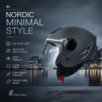 Casque sport ouvert en ABS, homologué ECE, personnalisable, résistant aux chocs, construction haut de gamme, toutes saisons, vente en gros