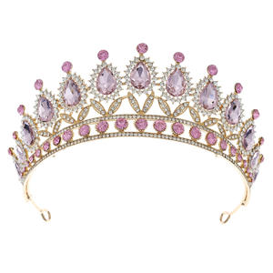 闪亮皇冠派对多色女王头饰大眼角色扮演球表演生日皇冠 - Product Image 4