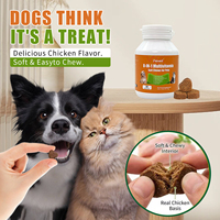 Pevet - Échantillon à 0,99 $ - Friandises multifonctionnelles 8-en-1 pour animaux de compagnie - Complément alimentaire pour la santé de la peau et des articulations - Marque privée pour chiens