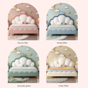 <span class=keywords><strong>Lit</strong></span> <span class=keywords><strong>suspendu</strong></span> pour enfants <span class=keywords><strong>de</strong></span> style crème <span class=keywords><strong>avec</strong></span> lumière, lumière douce moderne pour filles et garçons, <span class=keywords><strong>lit</strong></span> double luxueux - Product Image 6