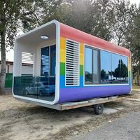 Maisons préfabriquées de luxe en conteneur à structure en acier, mobiles et préfabriquées en forme de dosette, maisons en kit avec cabine Apple à vendre