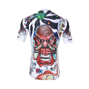 Maillot de cyclisme unisexe tendance à manches courtes, imprimé par sublimation, motifs personnalisés, respirant, 100% coton, pour sport décontracté - Product Image 2