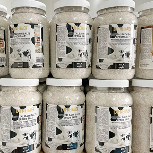 Offre Spéciale : Sel de Bain au Lait Bio Naturel 4KG, Vitamine C, Rose et Curcuma – Gommage Corporel Éclaircissant pour Soin des Pieds et du Corps, Sel de la Mer Morte - Product Image 1