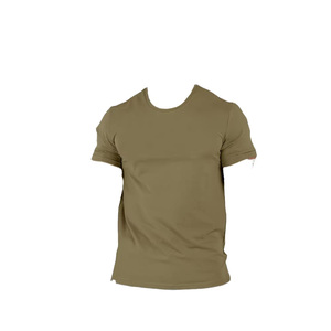 Customized Woven Casual Polyester Men's Short Sleeve <b>Athletic</b> T-Shirts Solid Color O-Neck Gym Quick Dry Blank Design Plus Size - Product Image 1