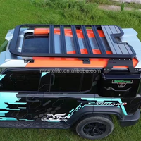 Nouvelle conception en alliage d'aluminium sans perçage, plateforme de porte-bagages de toit longue Mars pour accessoires GWM Tank 300