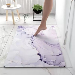 Tapis de salle de bain doux super absorbants en terre de diatomée, tapis de sol antidérapants, tapis de douche, tapis de toilette, tapis de sol pour les pieds, paillasson - Product Image 3