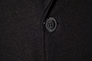 Mantel panjang wol untuk pria, mantel trench warna polos tebal berkancing, mantel wol baru untuk pria - Product Image 5