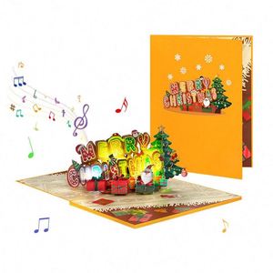 Nueva Tarjeta de Navidad 3D con Diseño Pop-up, Música y Luces - Product Image 2