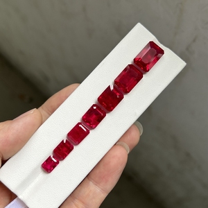 Đá Quý HQ Từ 6X8Mm Đến 10X15Mm Sản Phẩm Mới Hình Bát Giác Bồ Câu Tự Nhiên Màu Đỏ Hồng Ngọc Miến Điện - Product Image 5