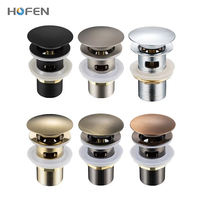 Vanne Click Clack Électroplaquée Couleur Personnalisée pour Lavabo, Bouchon de Vidange Universel à Pression avec Filtre pour Évier de Salle de Bain
