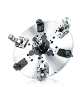 Mandrin de serrage puissant <span class=keywords><strong>NLA</strong></span> à 3 mors, à longue course, à trou traversant, avec adaptateur inclus, pour tour - Product Image 4
