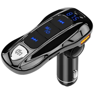 BC55 FM Transmitter Bluetooth 5.0 Stereo Audio MP3 Player Wireless bluetooth car kit with Siri Type-c PD Fast Charger