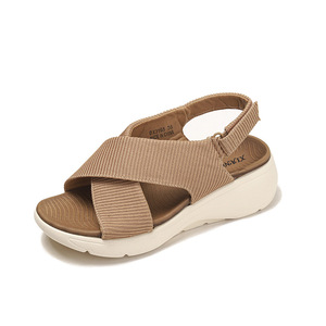 <span class=keywords><strong>Sandalias</strong></span> de cuña de tela con punta abierta de verano a la moda, <span class=keywords><strong>sandalias</strong></span> antideslizantes de suela blanda para mujeres y damas, zapatos informales para caminar al aire libre - Product Image 1