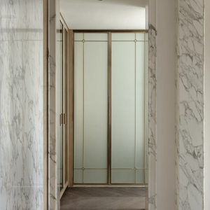 Grande dalle de marbre Arabescato Corchia poli naturel, marbre blanc naturel, mur de fond à rainures <span class=keywords><strong>d</strong></span>écoupées sur mesure - Product Image 3