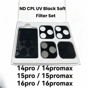 Kit <span class=keywords><strong>de</strong></span> filtres CPL UV <span class=keywords><strong>ND</strong></span> et protecteur d'objectif magnétique pour téléphone portable, film <span class=keywords><strong>de</strong></span> protection d'appareil photo haute transparence pour iPhone 14 15 16 17 Pro Max - Product Image 3