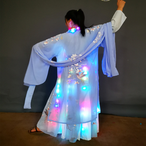 Traje de bailarina de club nocturno colorido con luz LED, traje de puesta en escena <span class=keywords><strong>Nightcrawler</strong></span> brillante colorido - Product Image 3